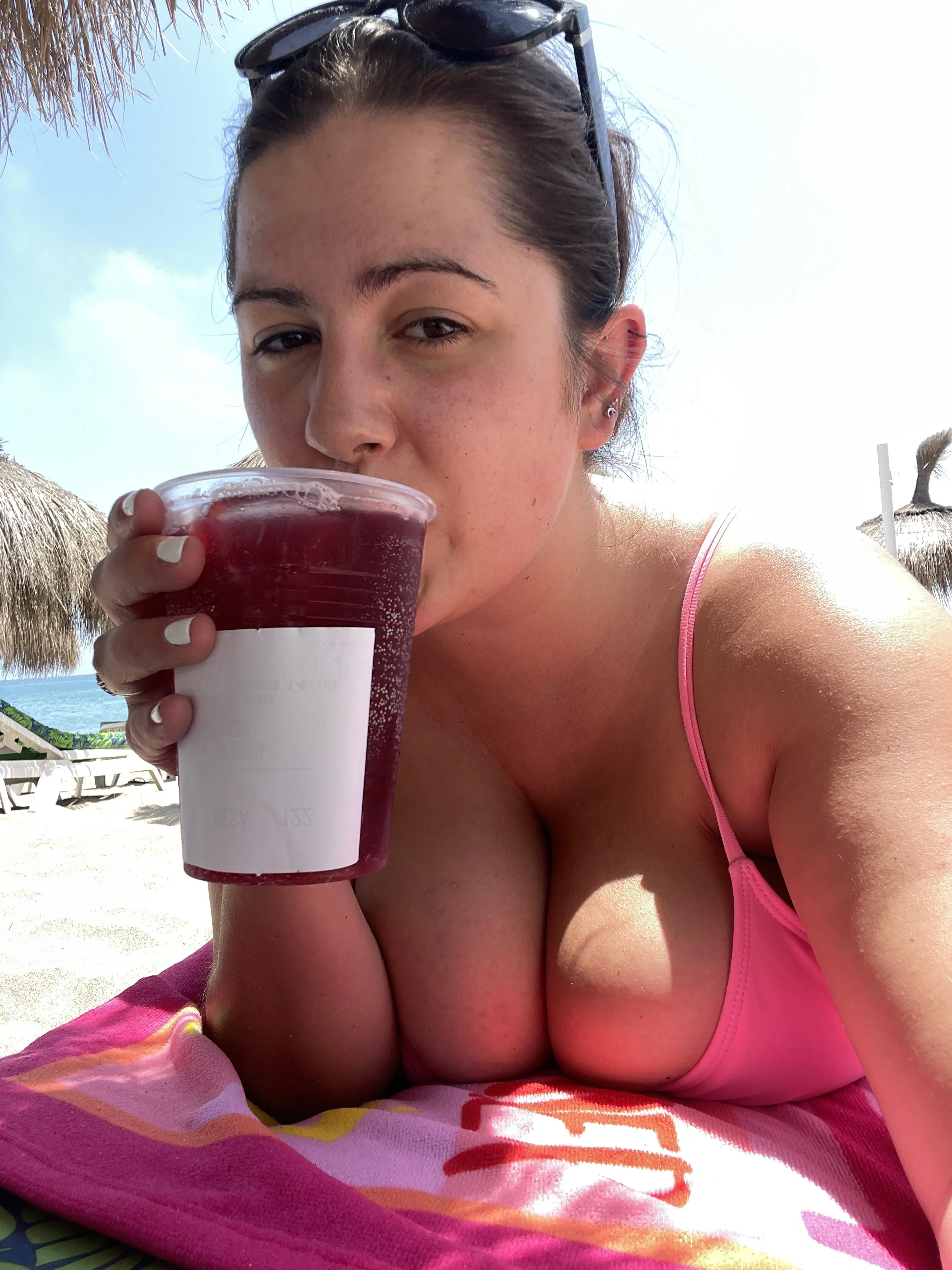 Blissfully sipping on sangria unaware my back was burning in the process …